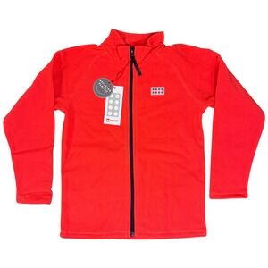 Lego Wear Kids Hot Orange Fleece Zip Jacket Kids Size 9Y 134